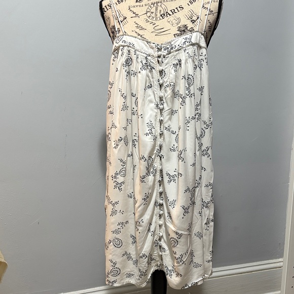 Abercrombie & Fitch White and Black Strapless Dress - Picture 1 of 5